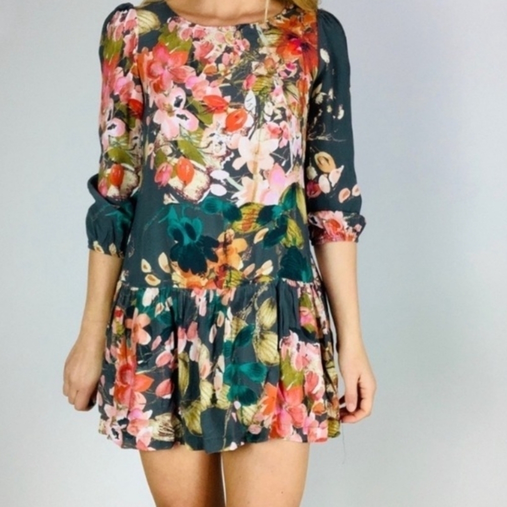 Anthropologie Meadow Rue Minutiae Floral Mini Dress 6